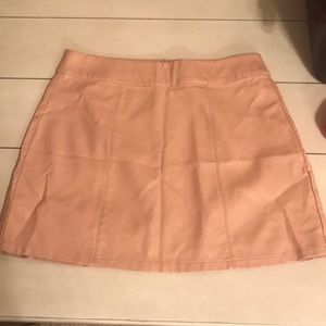 [F21] Blush Faux Leather Skirt 💕